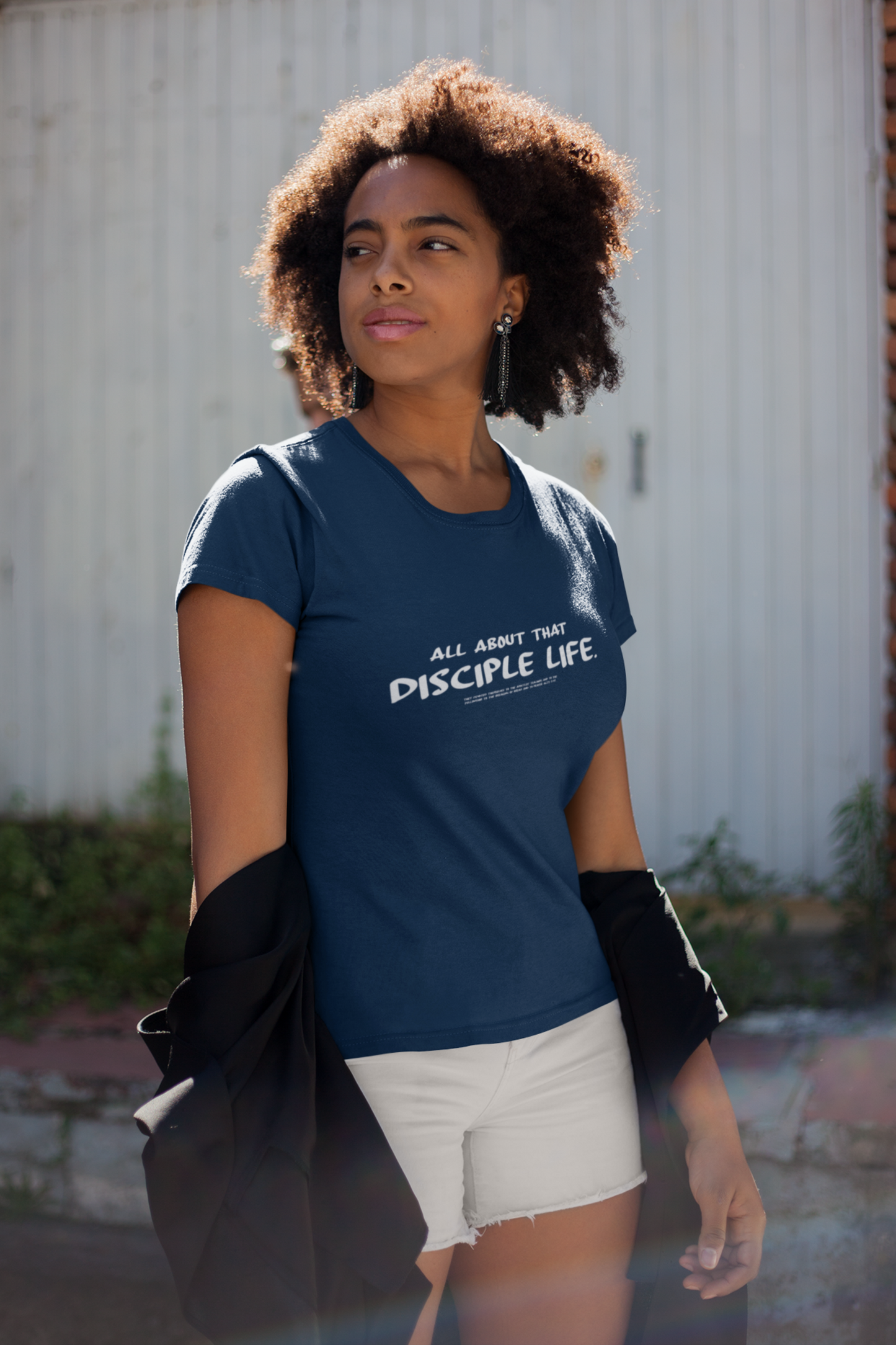 All about that Disciple Life. Ladies T Shirt.