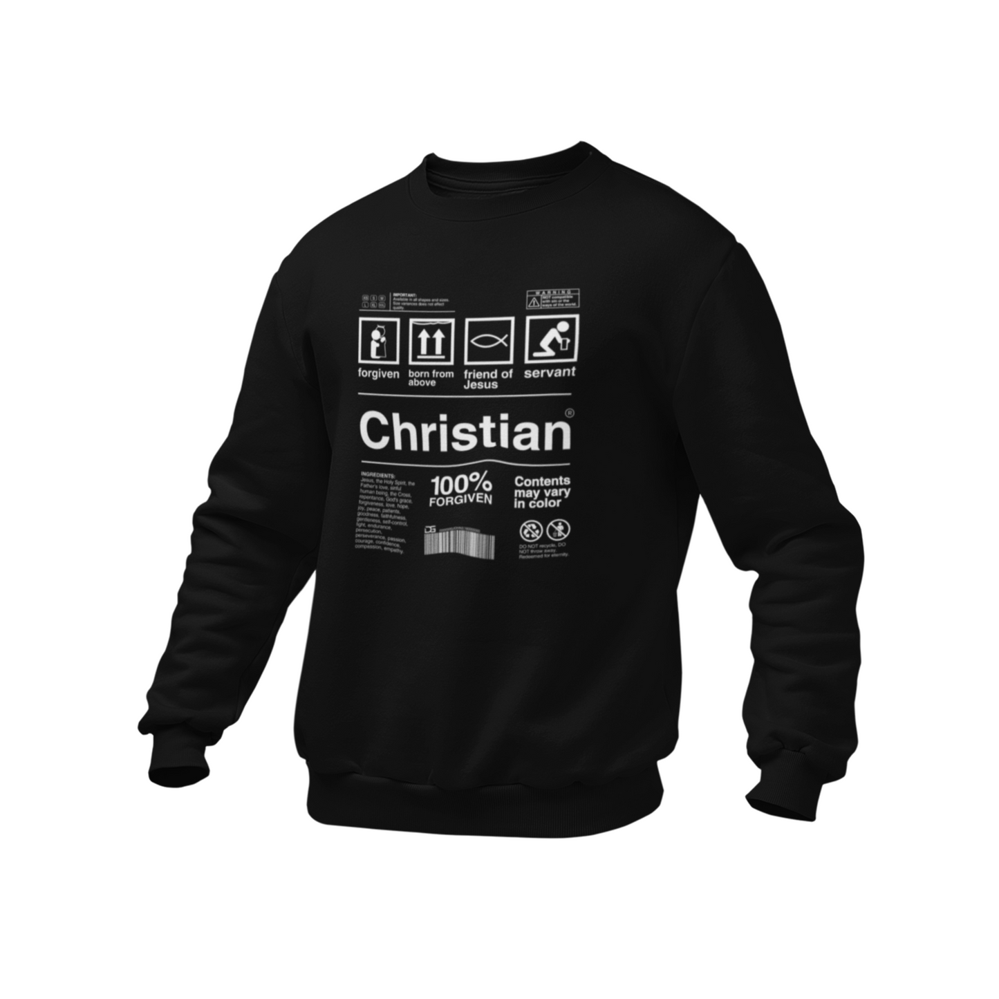 Christian (R). Sweatshirt.