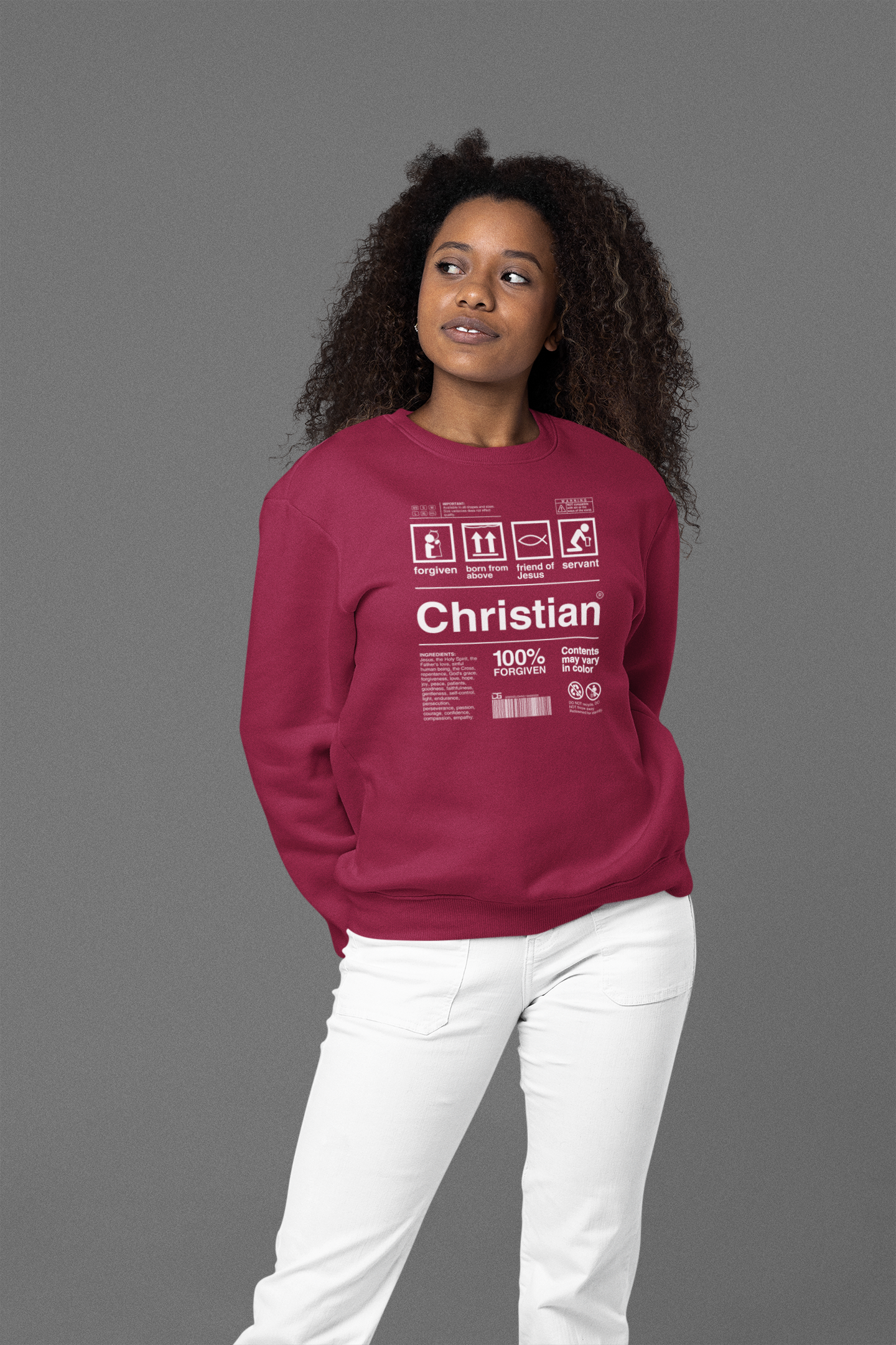 Christian (R). Sweatshirt.