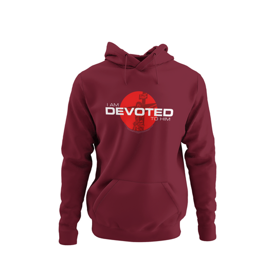 I am Devoted to Him. Hoodie.