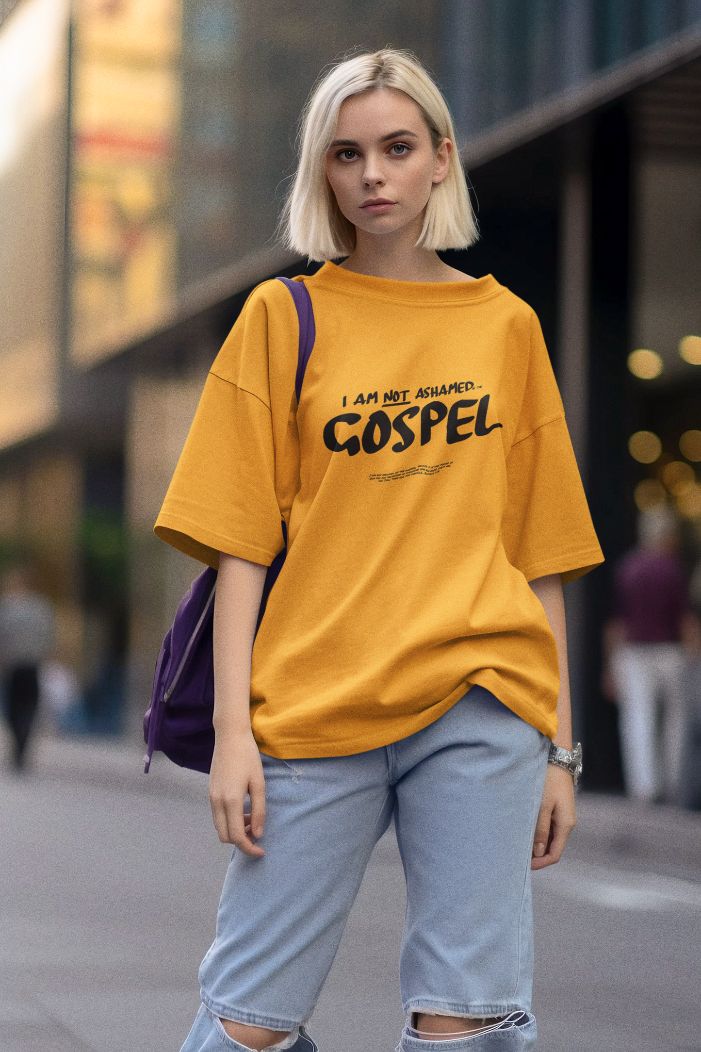 I am not ashamed of the Gospel. Tee.