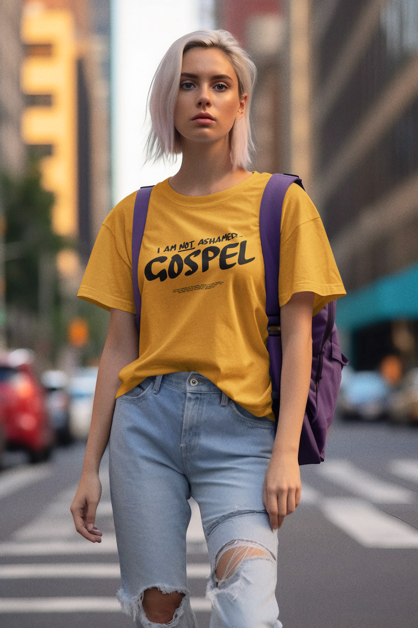 I am not ashamed of the Gospel. Tee.