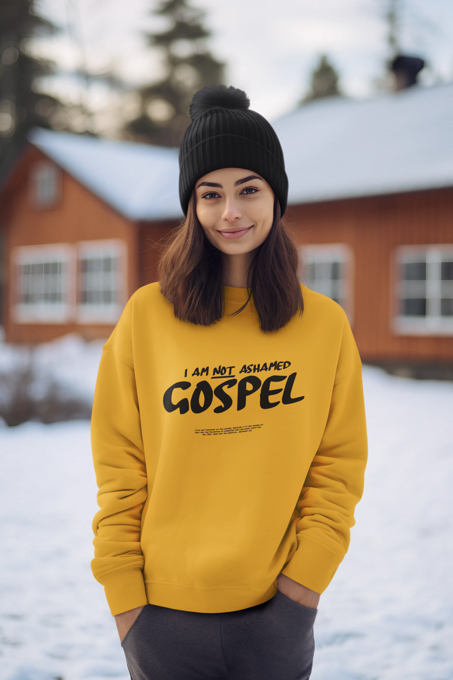 I am not ashamed of the Gospel. Sweatshirt.