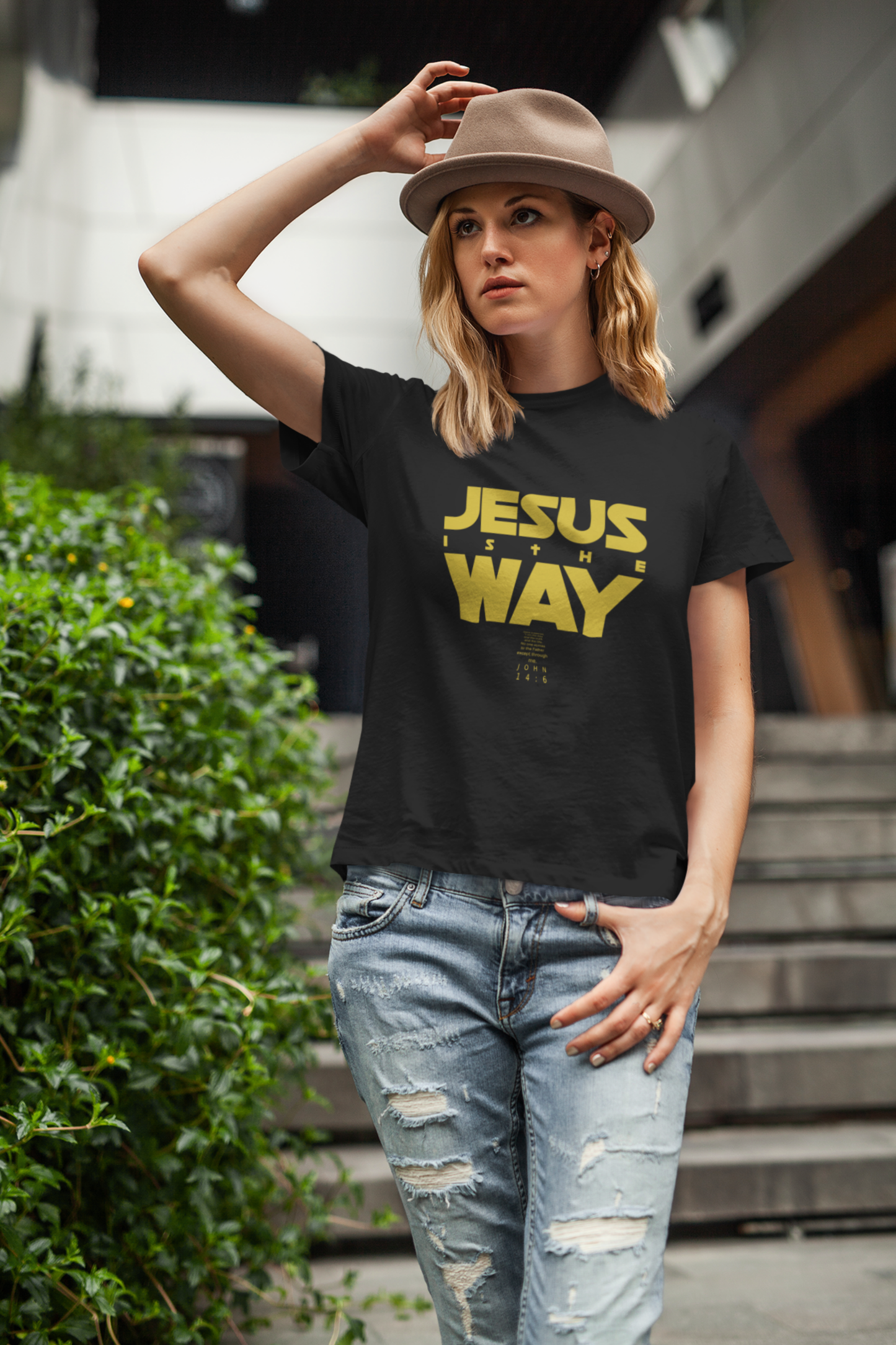 Jesus is the WAY. Ladies Tee.