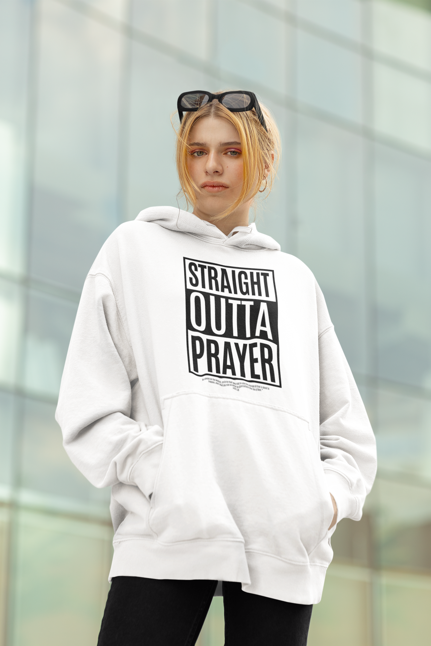 Straight Outta Prayer. Hoodie.