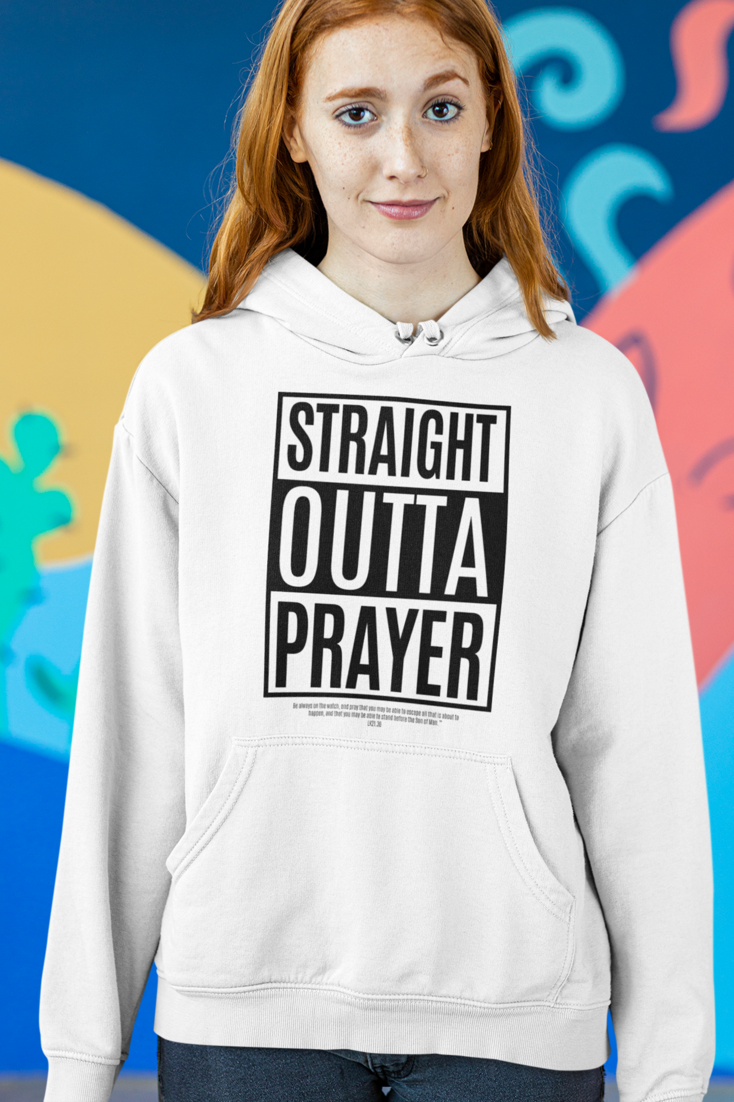 Straight Outta Prayer. Hoodie.